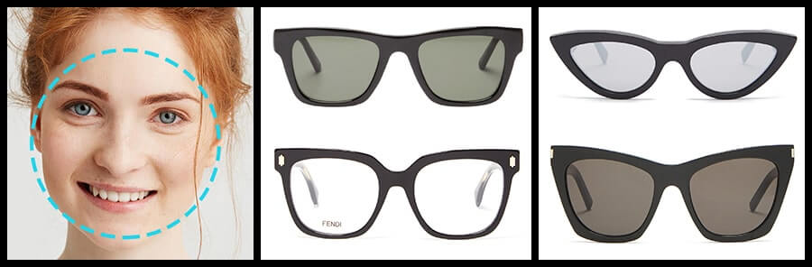Окуляри по формі обличчя