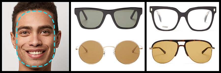 Окуляри по формі обличчя